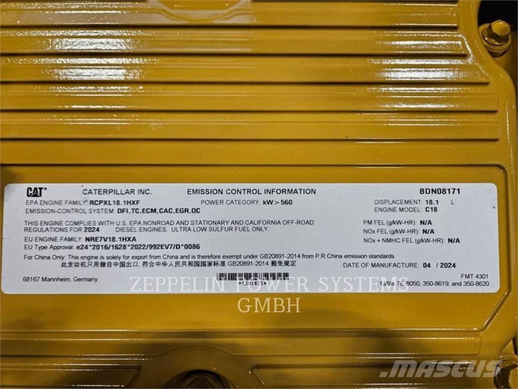 CAT C18 T4F Endüstriyel motorlar