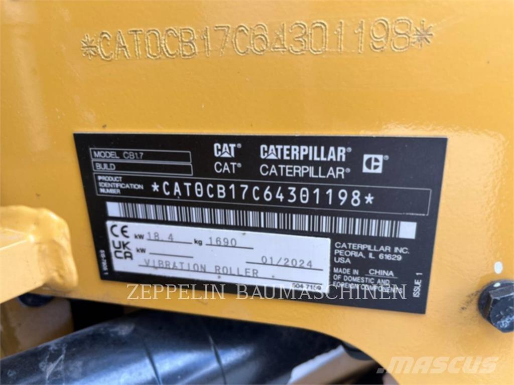 CAT CB1.7 Zemin sıkıştırma makineleri