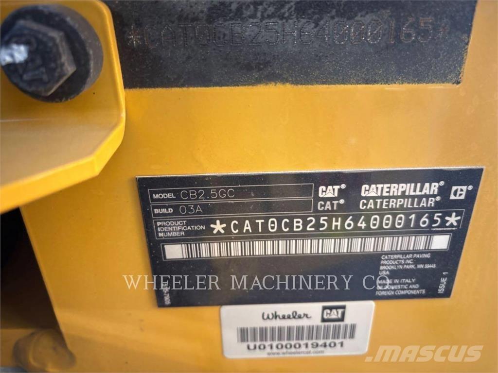 CAT CB2.5 GC Çift tamburlu silindirler