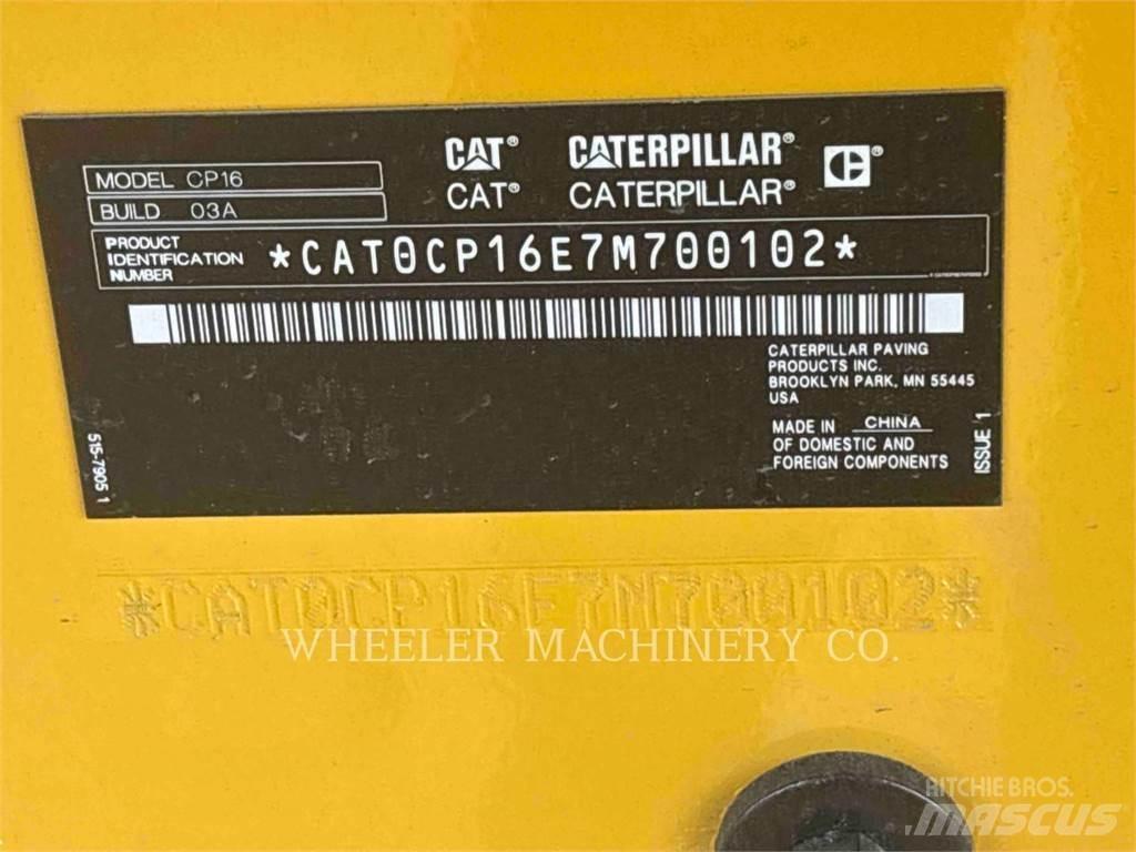 CAT CP16 Tek tamburlu silindirler