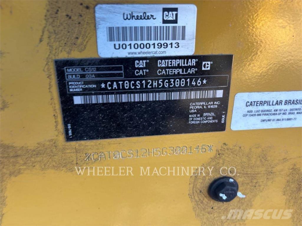 CAT CS12 Tek tamburlu silindirler