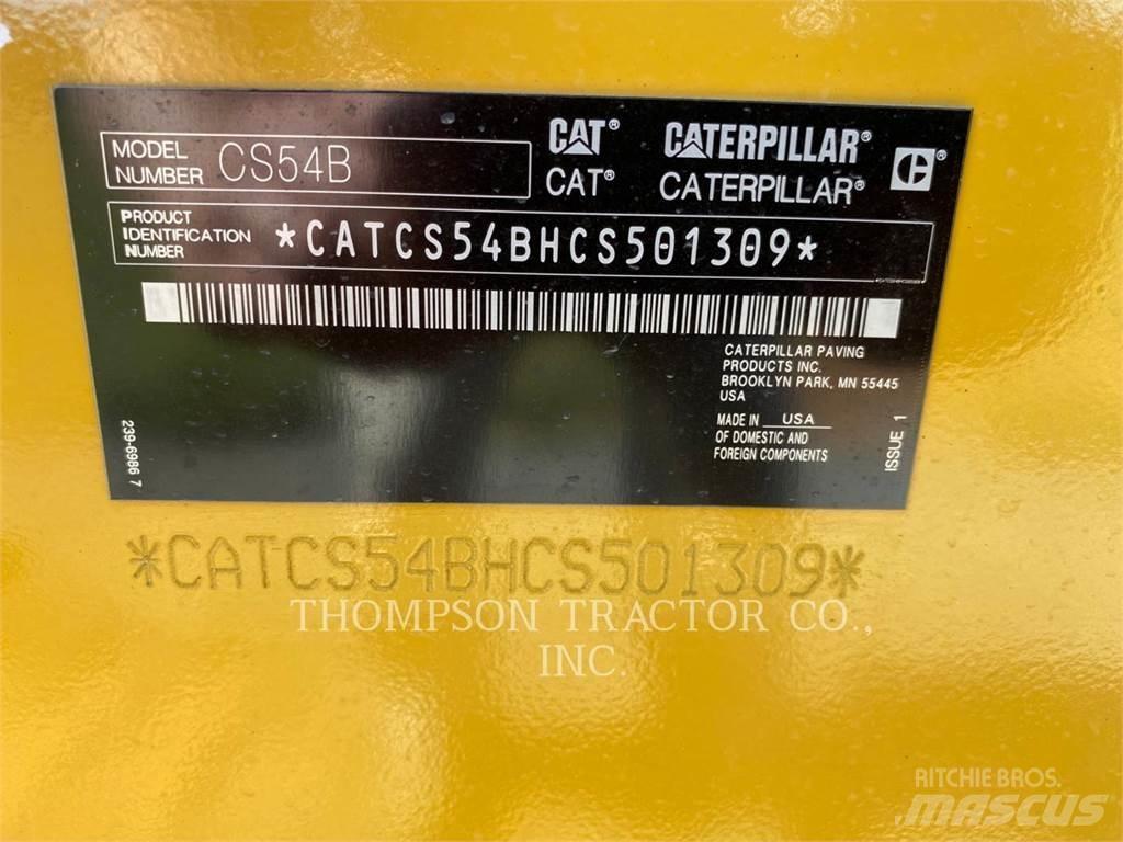 CAT CS54B Tek tamburlu silindirler