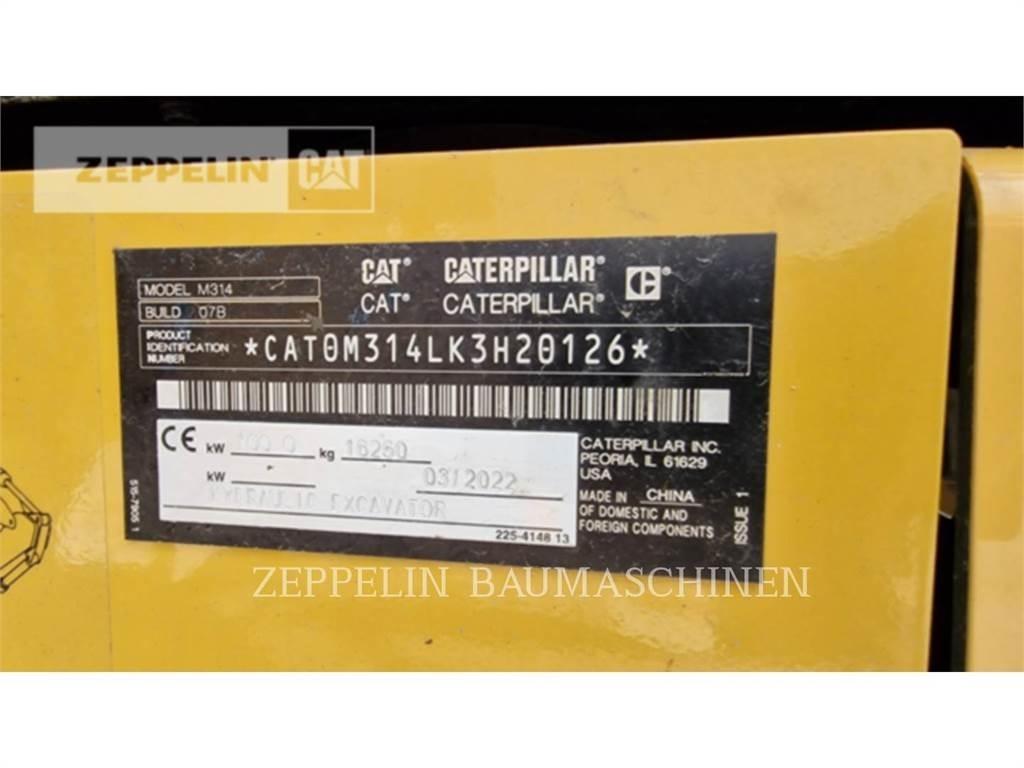 CAT M314-07A Lastik tekerli ekskavatörler
