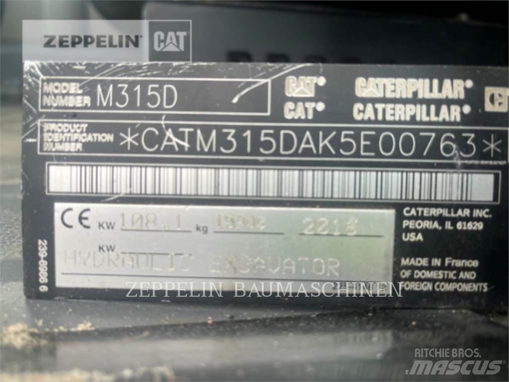 CAT M315D Lastik tekerli ekskavatörler