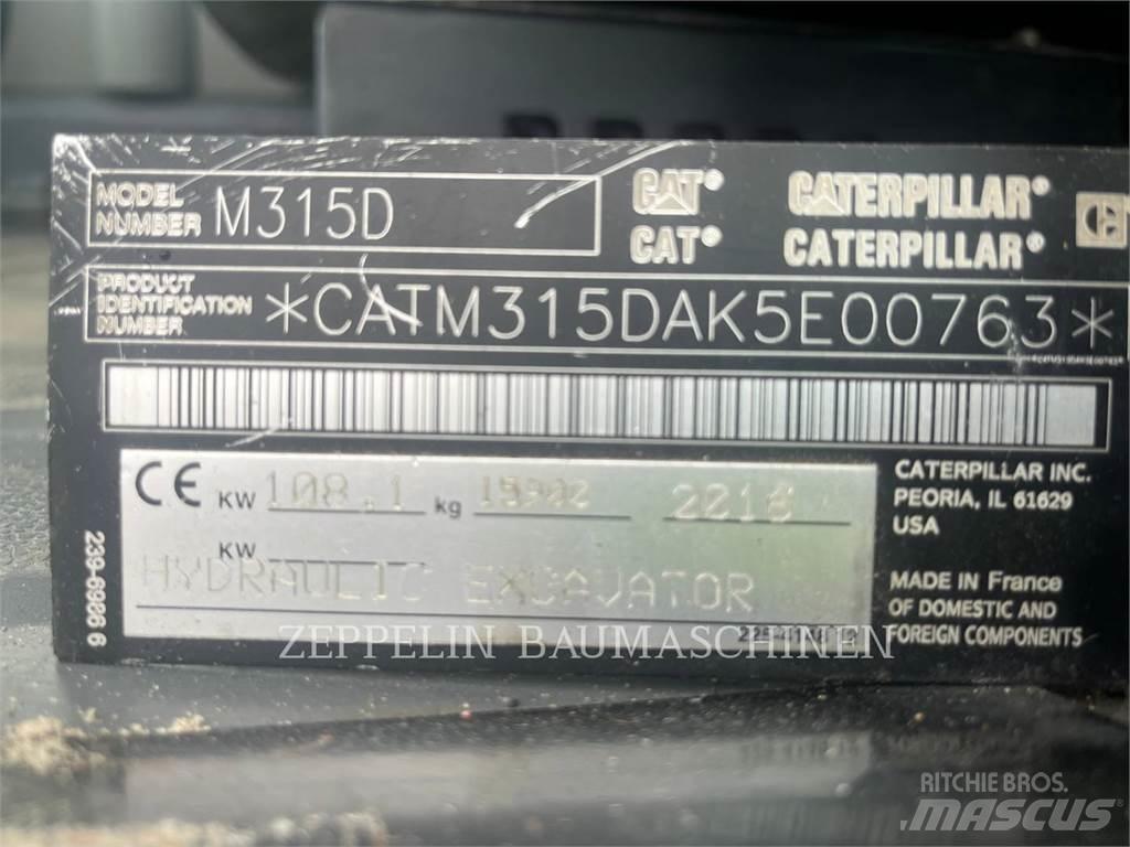 CAT M315D Lastik tekerli ekskavatörler