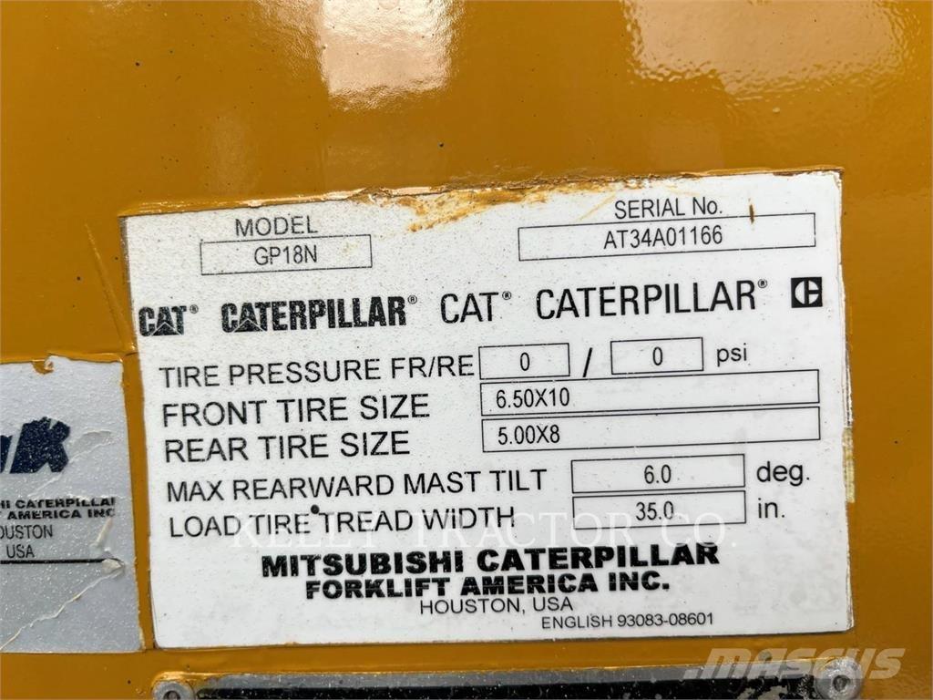 CAT MCFGP18N5 LPG'li forkliftler