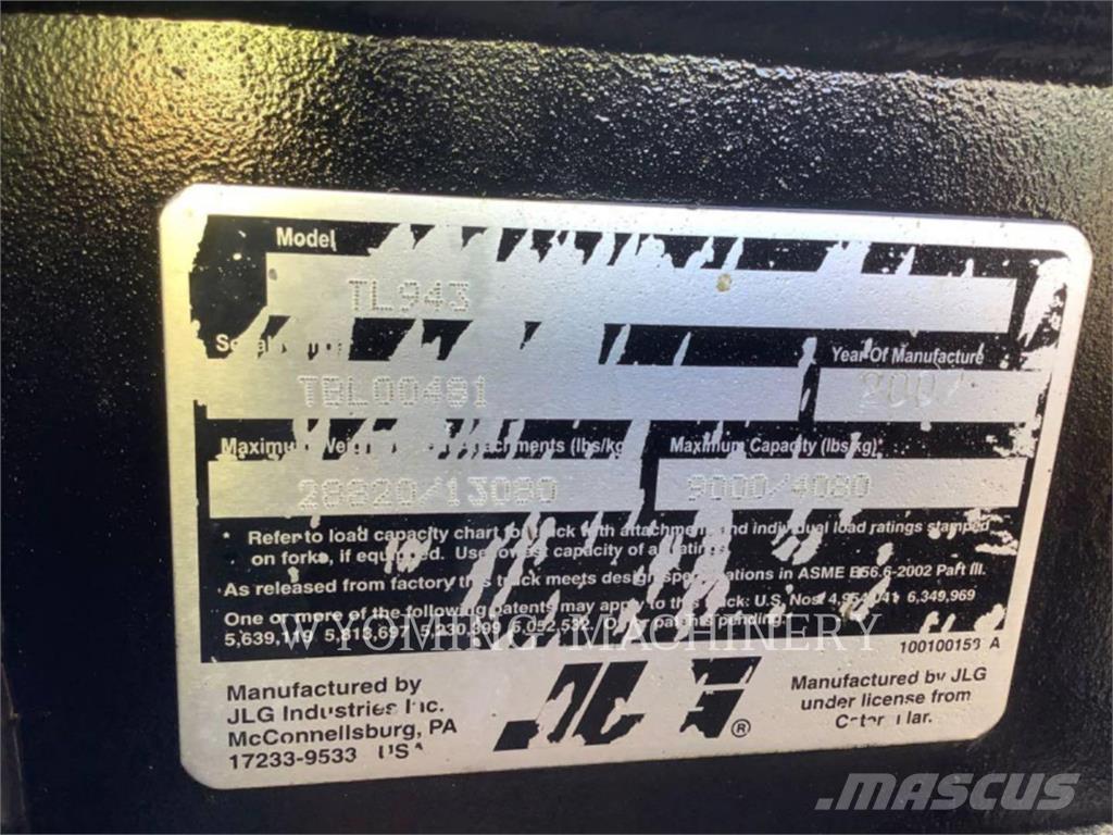 CAT TL943 Teleskopik yükleyiciler