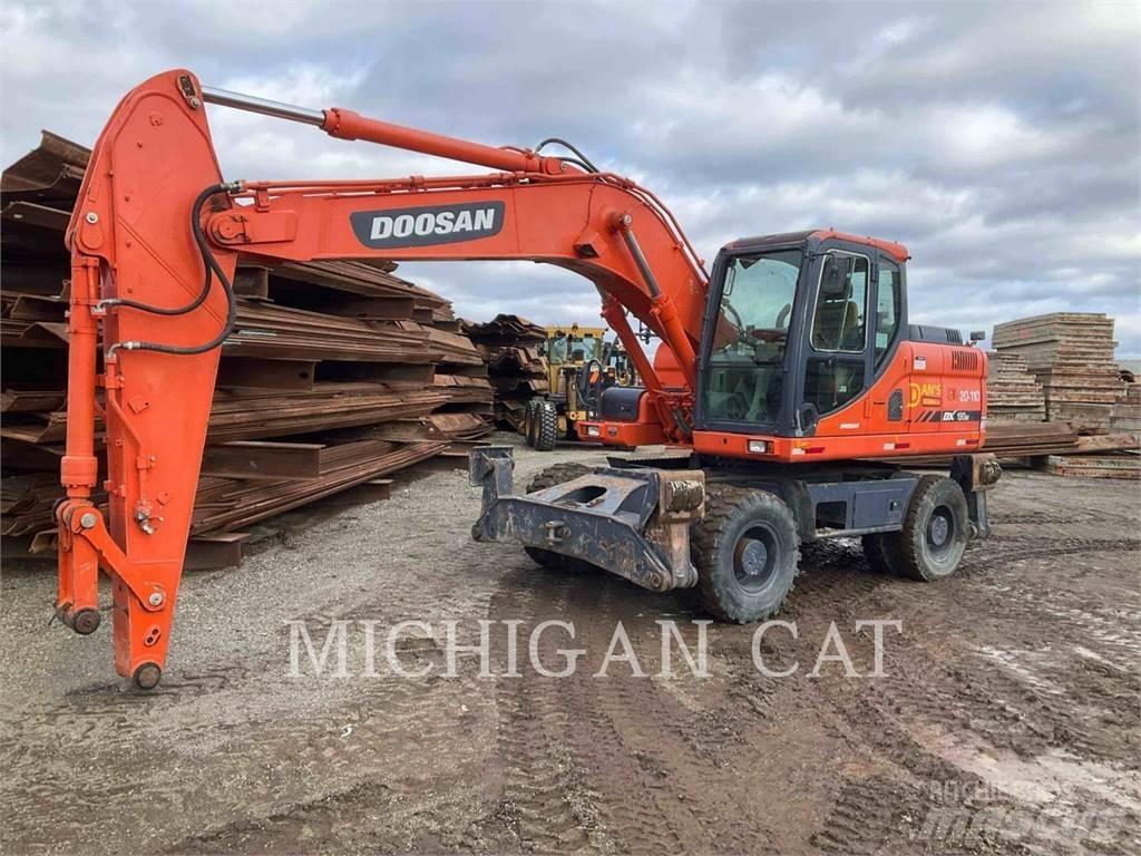 Doosan DX190W Lastik tekerli ekskavatörler