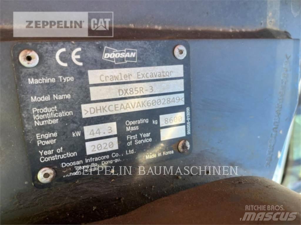 Doosan DX85R-3 Paletli ekskavatörler