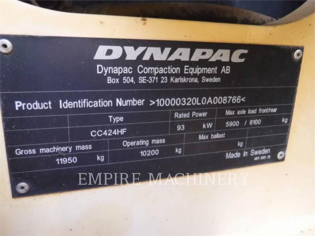 Dynapac CC424HF Çift tamburlu silindirler