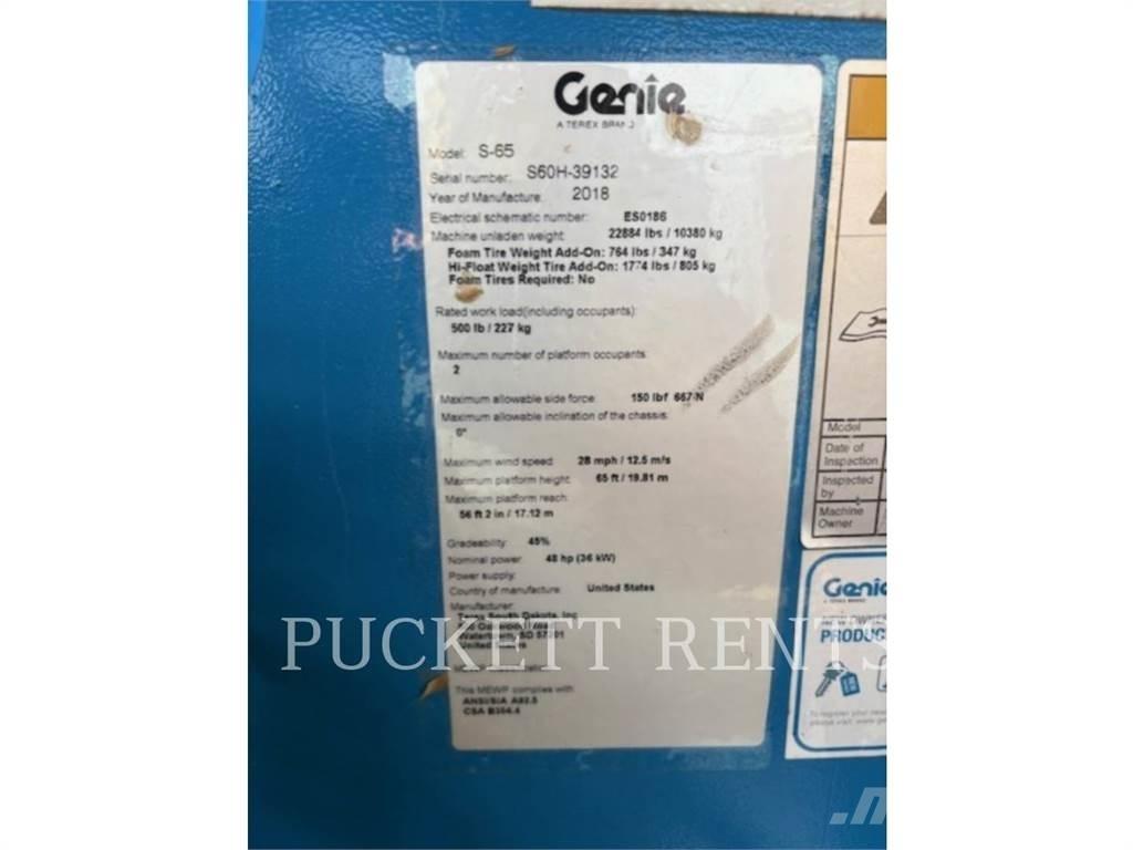 Genie S-65 Körüklü personel platformları