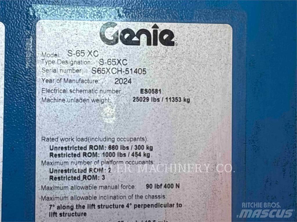 Genie S65XC Körüklü personel platformları