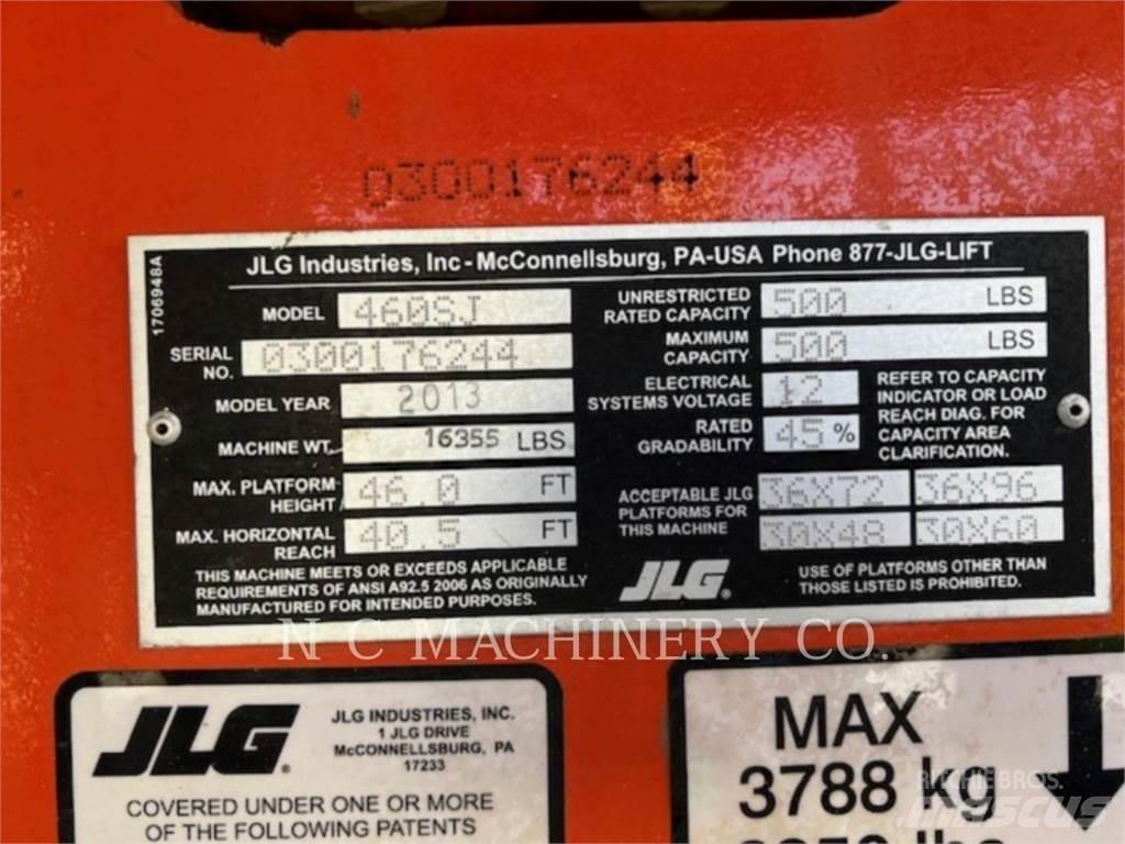 JLG 460SJ Paletli ekskavatörler