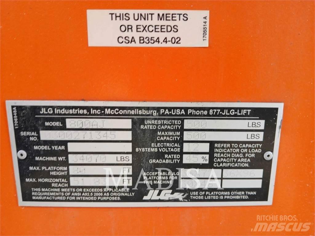 JLG 800 AJ Körüklü personel platformları