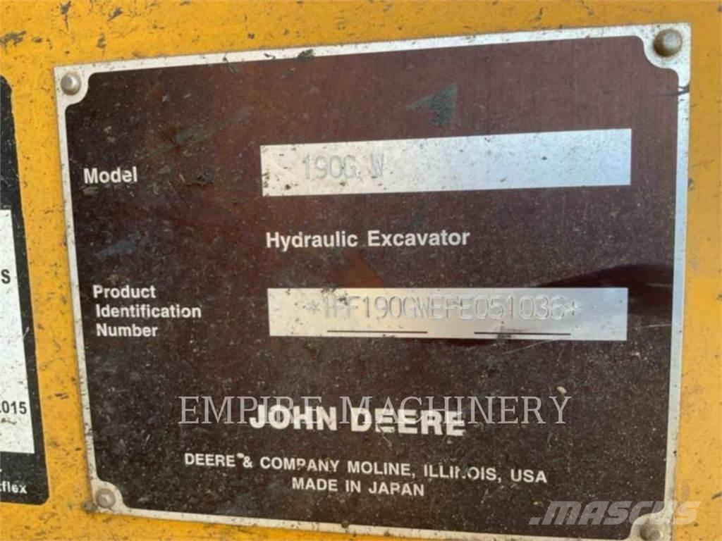 John Deere 190G Paletli ekskavatörler
