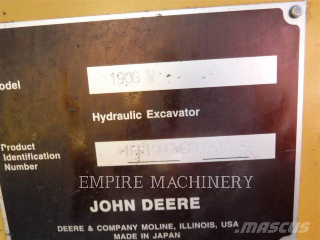 John Deere 190G Paletli ekskavatörler