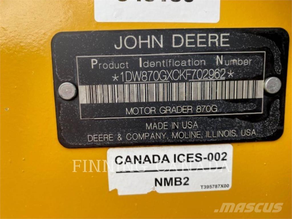 John Deere 870G Greyderler