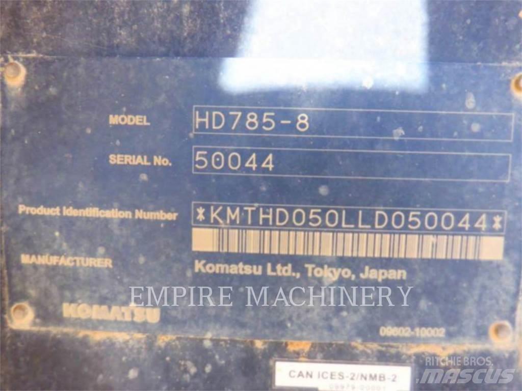 Komatsu HD785-8 Belden kirma kaya kamyonu