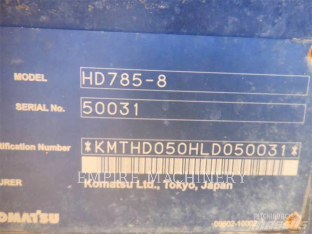 Komatsu HD785-8 Belden kirma kaya kamyonu