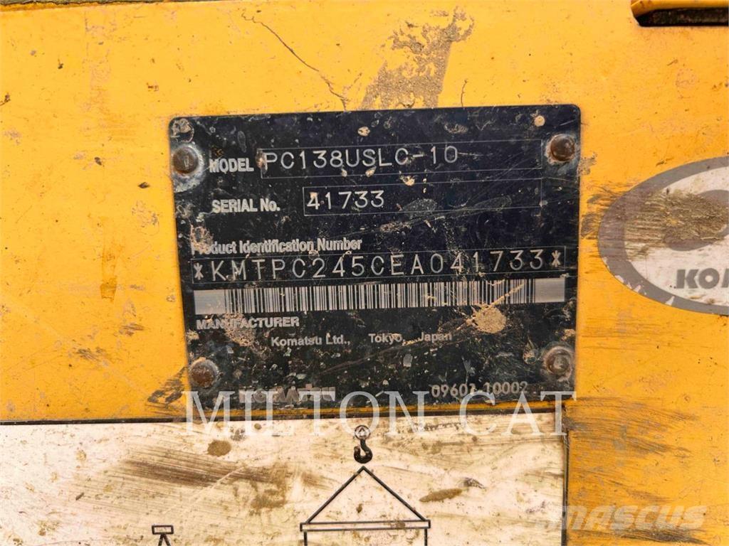Komatsu PC138USLC-10 Paletli ekskavatörler