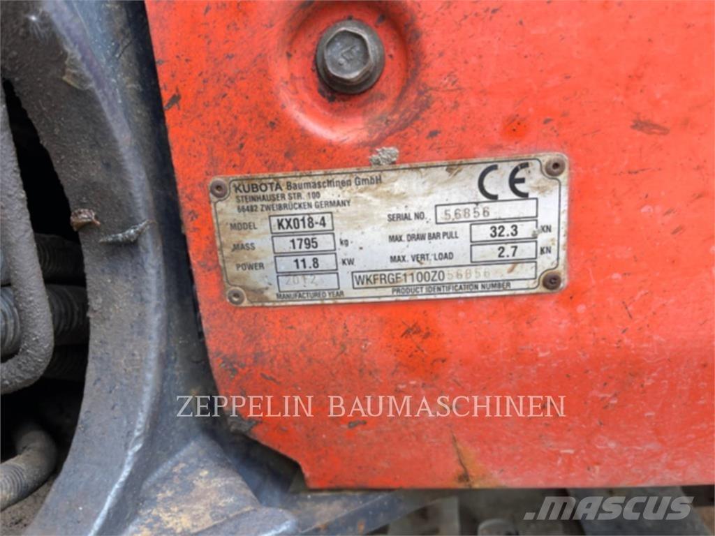 Kubota KX018-4 Paletli ekskavatörler