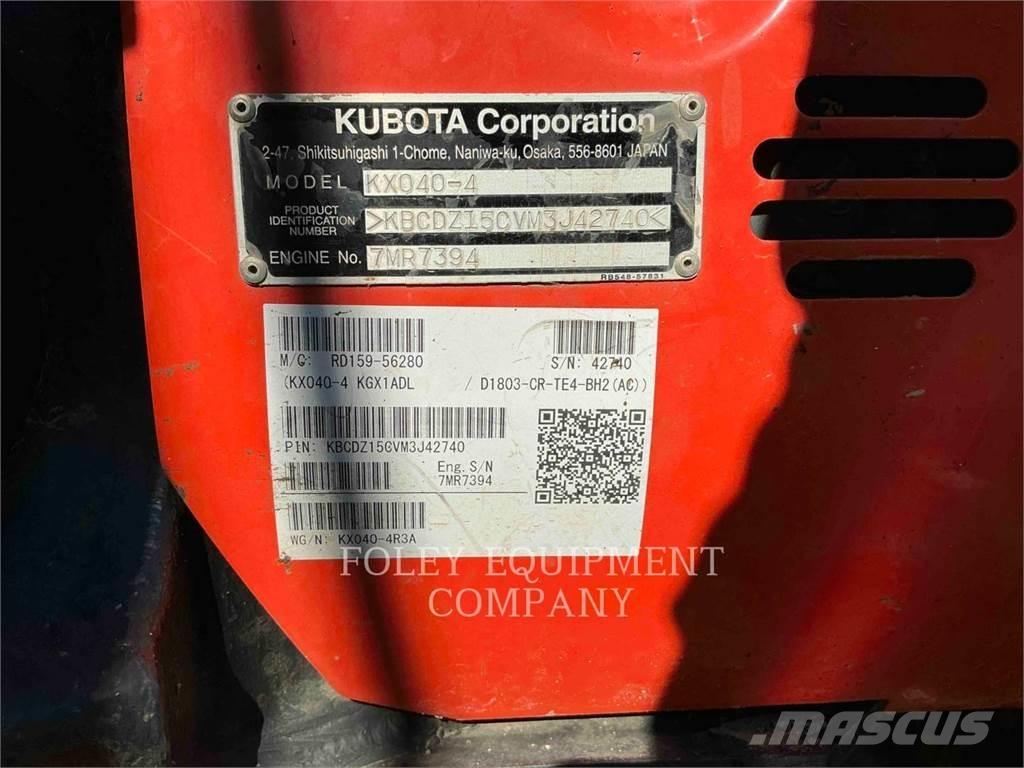 Kubota KX040-4 Paletli ekskavatörler