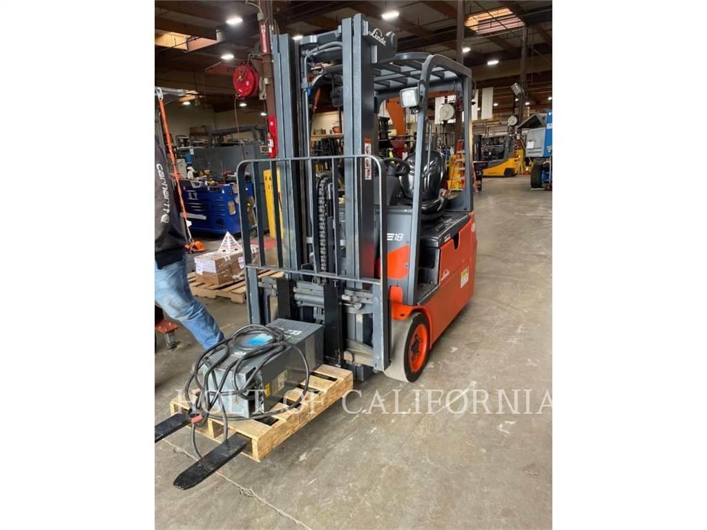 Linde E18 Elektrikli forkliftler