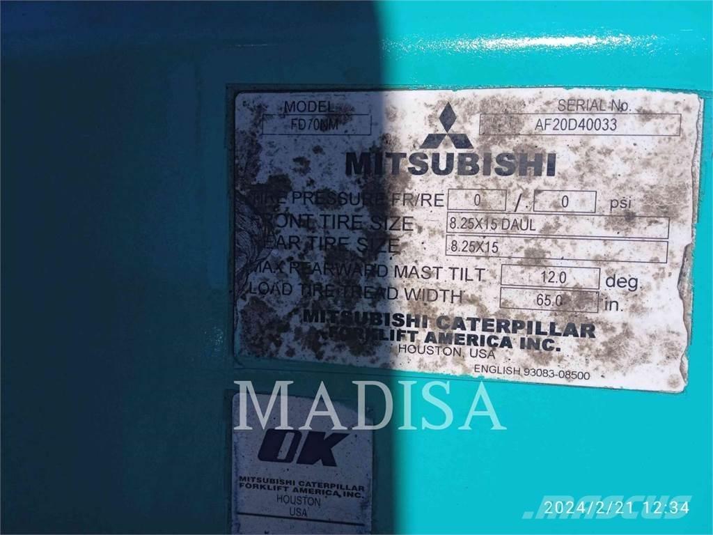 Mitsubishi FD70NM-D Dizel forkliftler