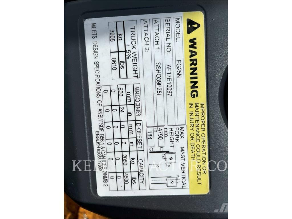 Mitsubishi MITFG25N LPG'li forkliftler