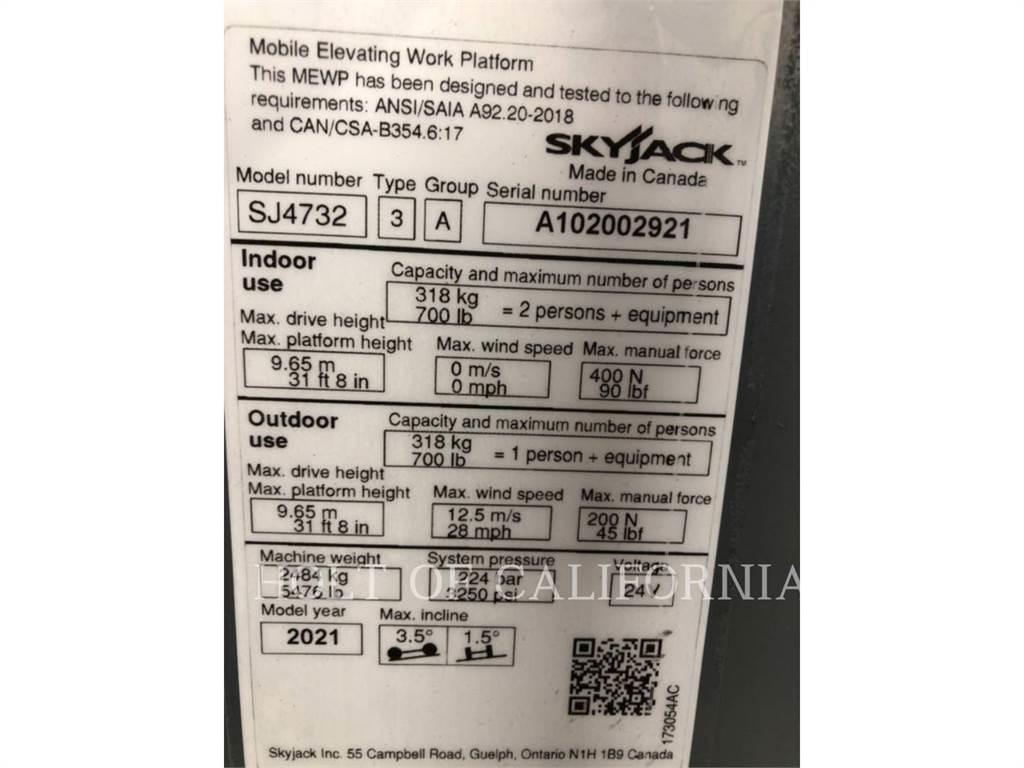 Skyjack SCISSOR32E Makasli platformlar