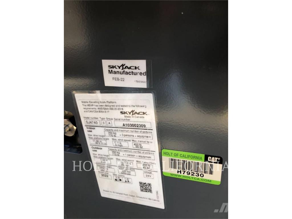 Skyjack SCISSOR40E Makasli platformlar