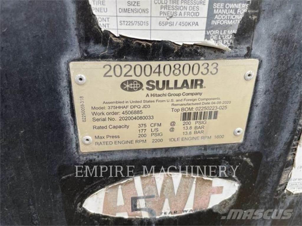 Sullair DPQ375HHAF Kompresörler