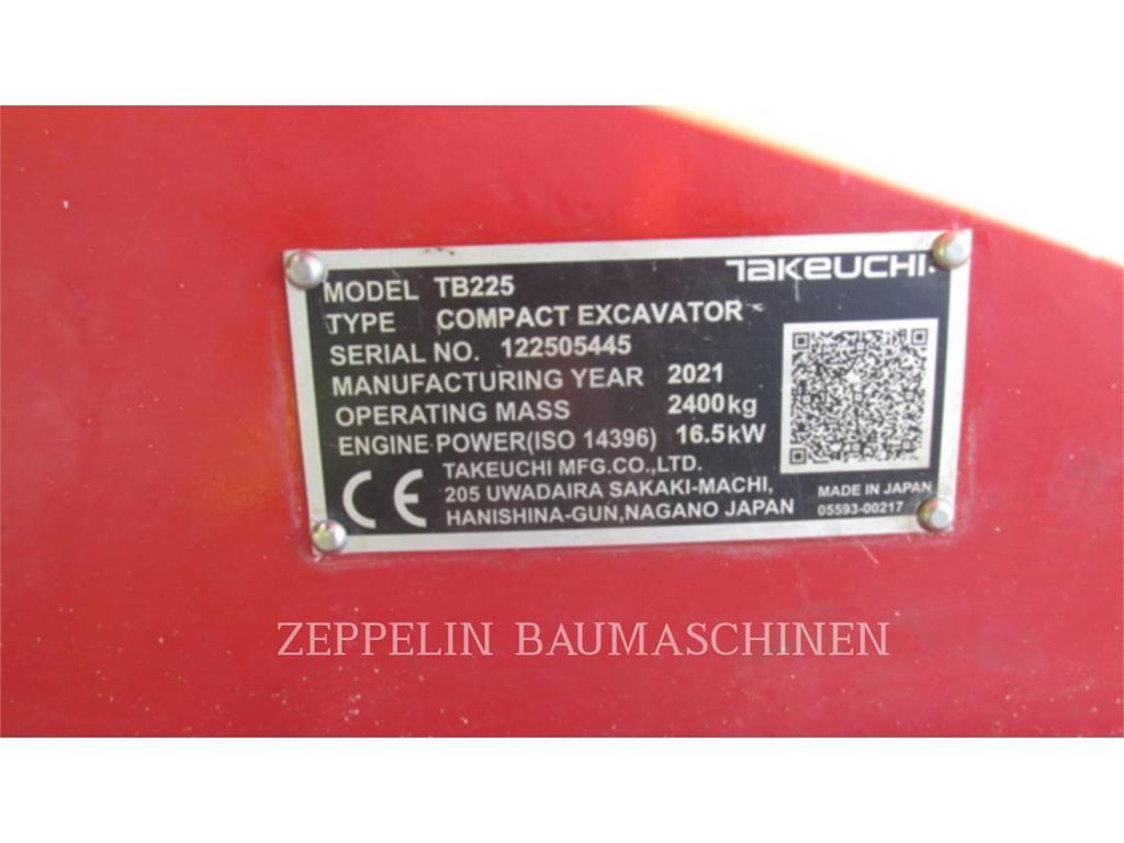 Takeuchi TB225 Paletli ekskavatörler