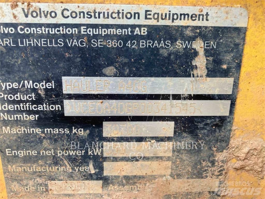 Volvo A40G Belden kirma kaya kamyonu