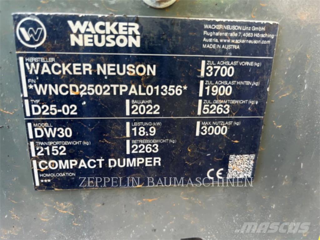 Wacker DW30 Belden kirma kaya kamyonu