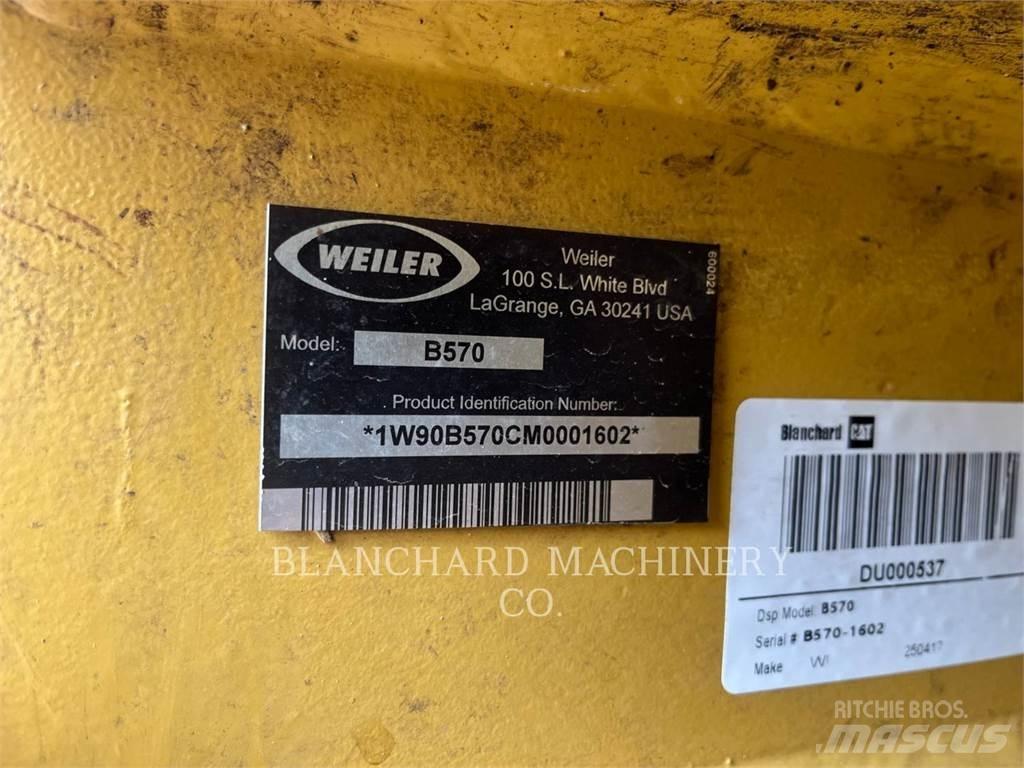 Weiler B570 Ağaç kesici istifleyiciler
