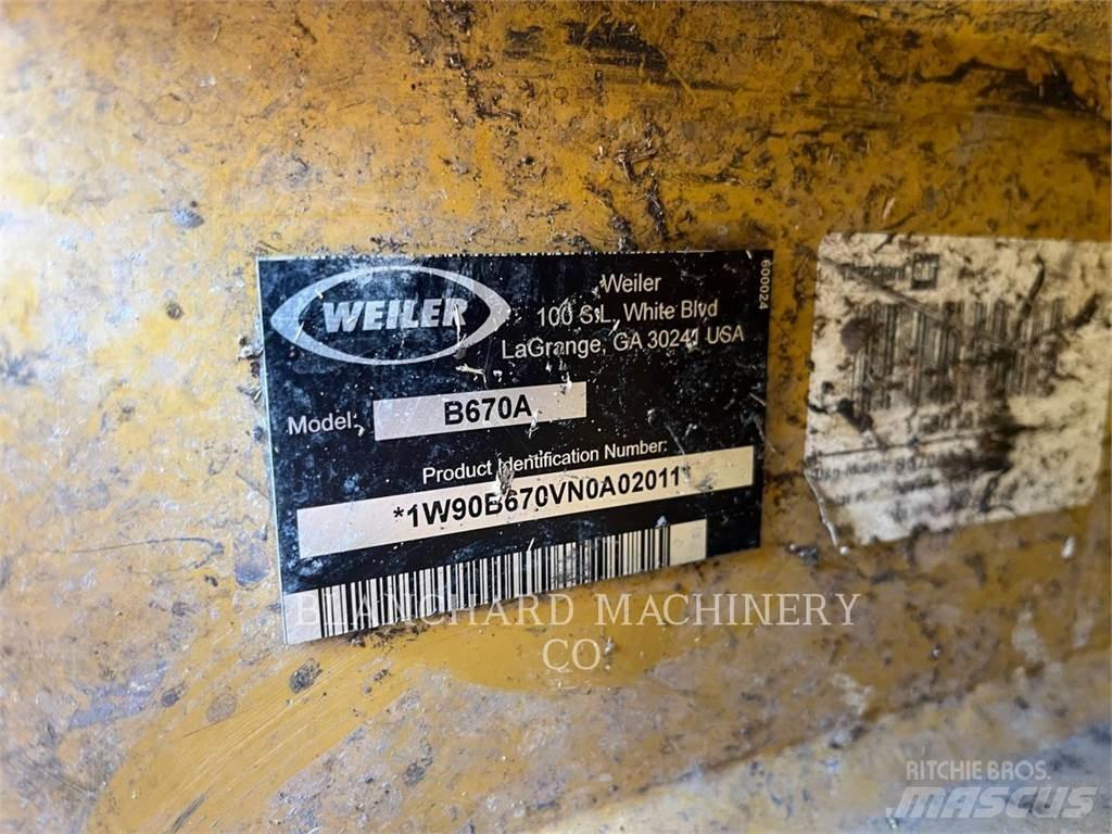 Weiler B670A Ağaç kesici istifleyiciler