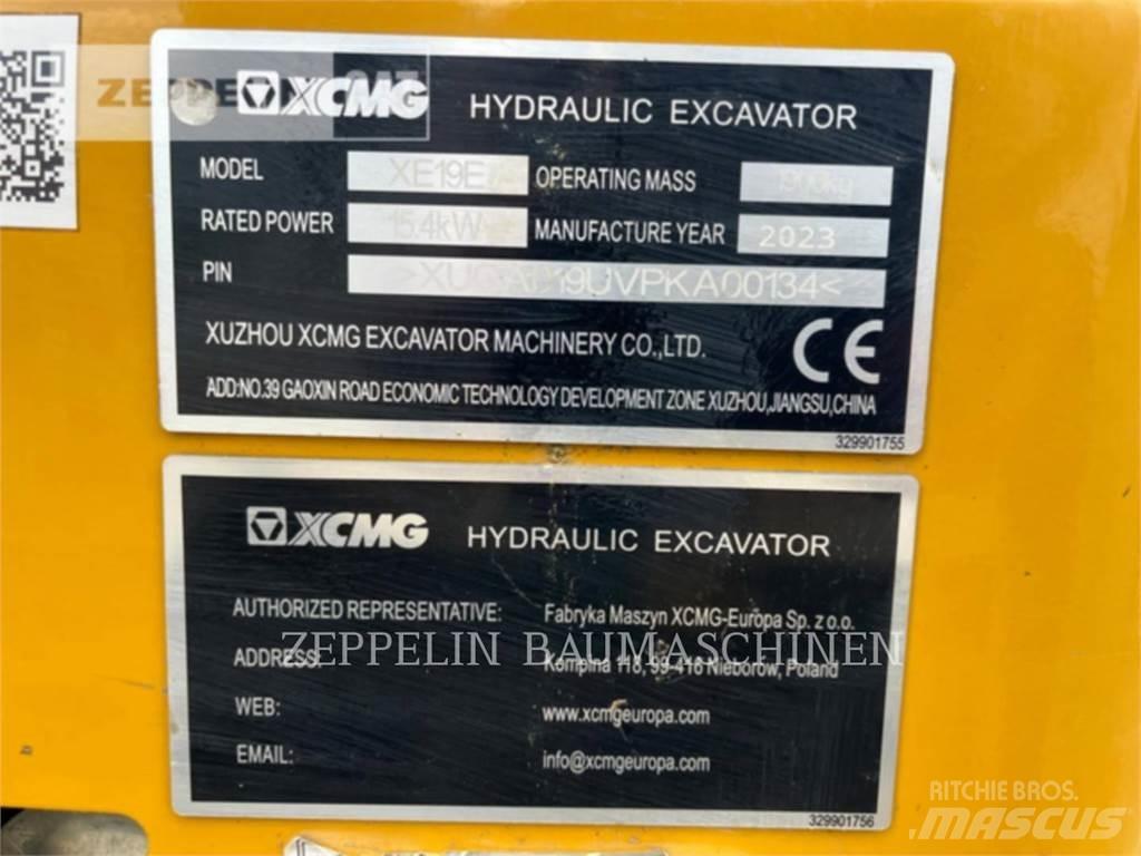  XUZOU XE19E Paletli ekskavatörler