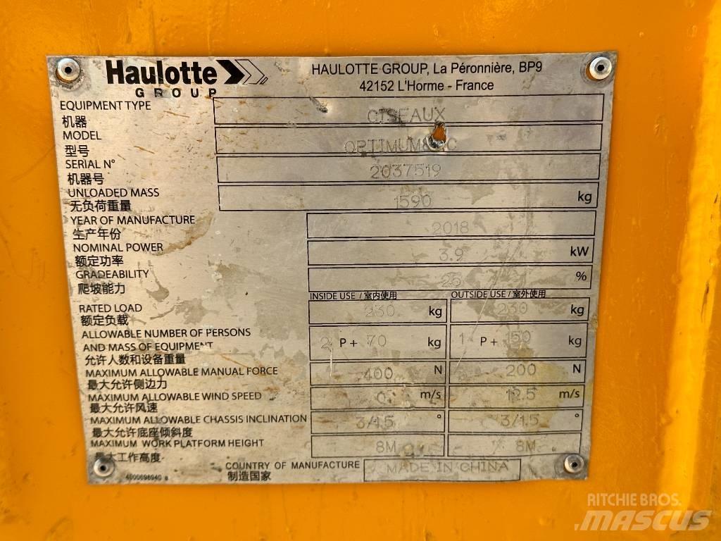 Haulotte OPTIMUM 8 Makasli platformlar