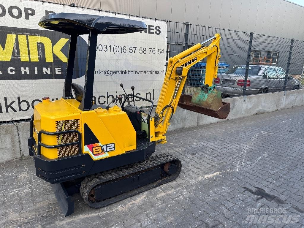 Yanmar B12 Mini ekskavatörler, 7 tona dek