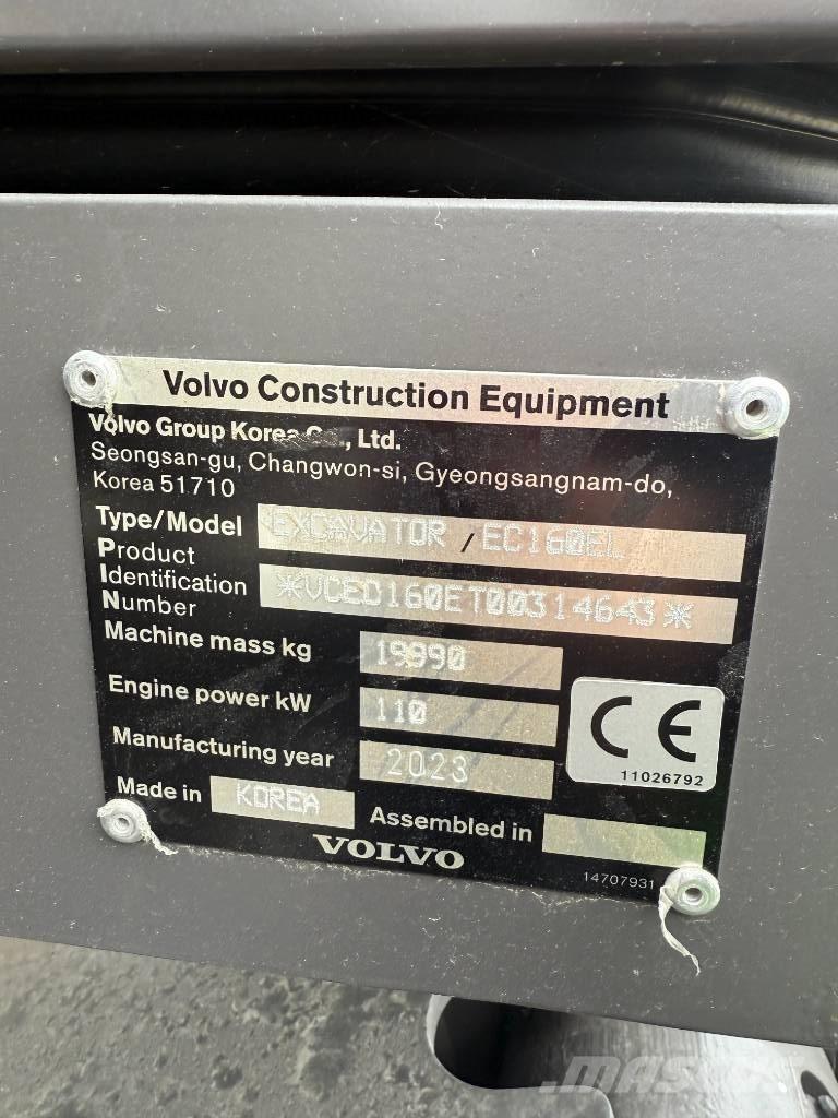Volvo EC 160 E Paletli ekskavatörler
