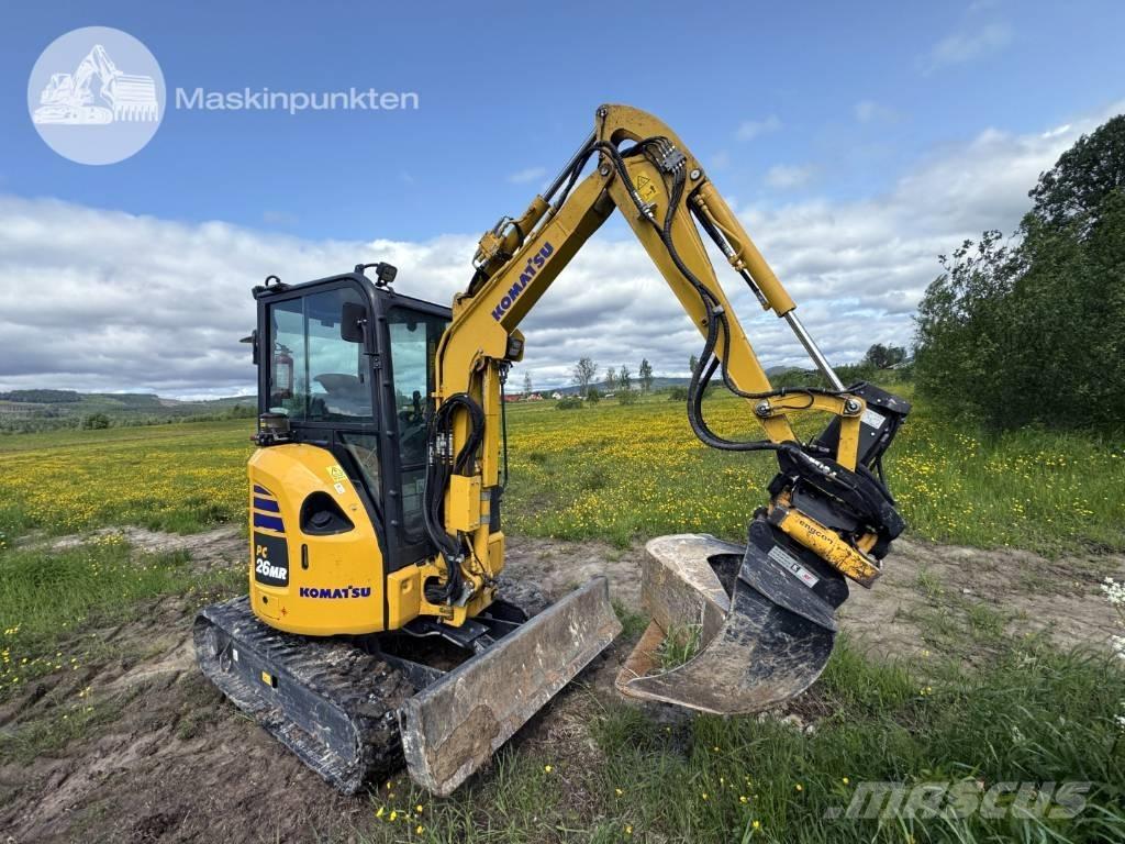 Komatsu PC 26 MR Mini ekskavatörler, 7 tona dek