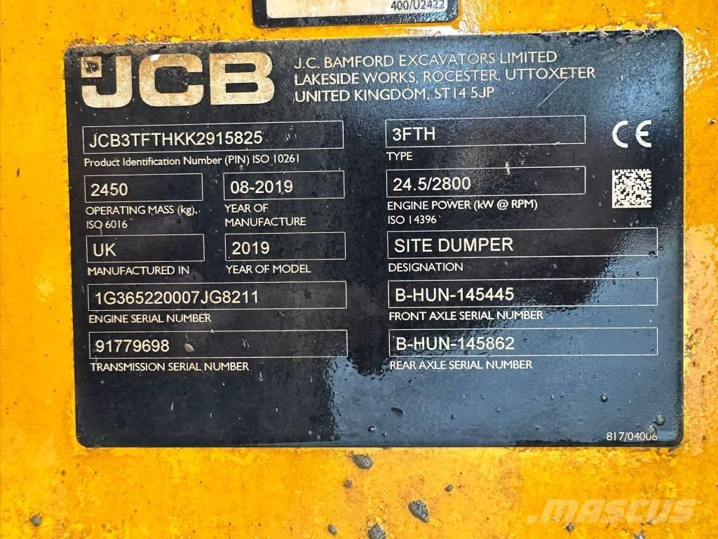 JCB 3 TFT Belden kirma kamyonlar