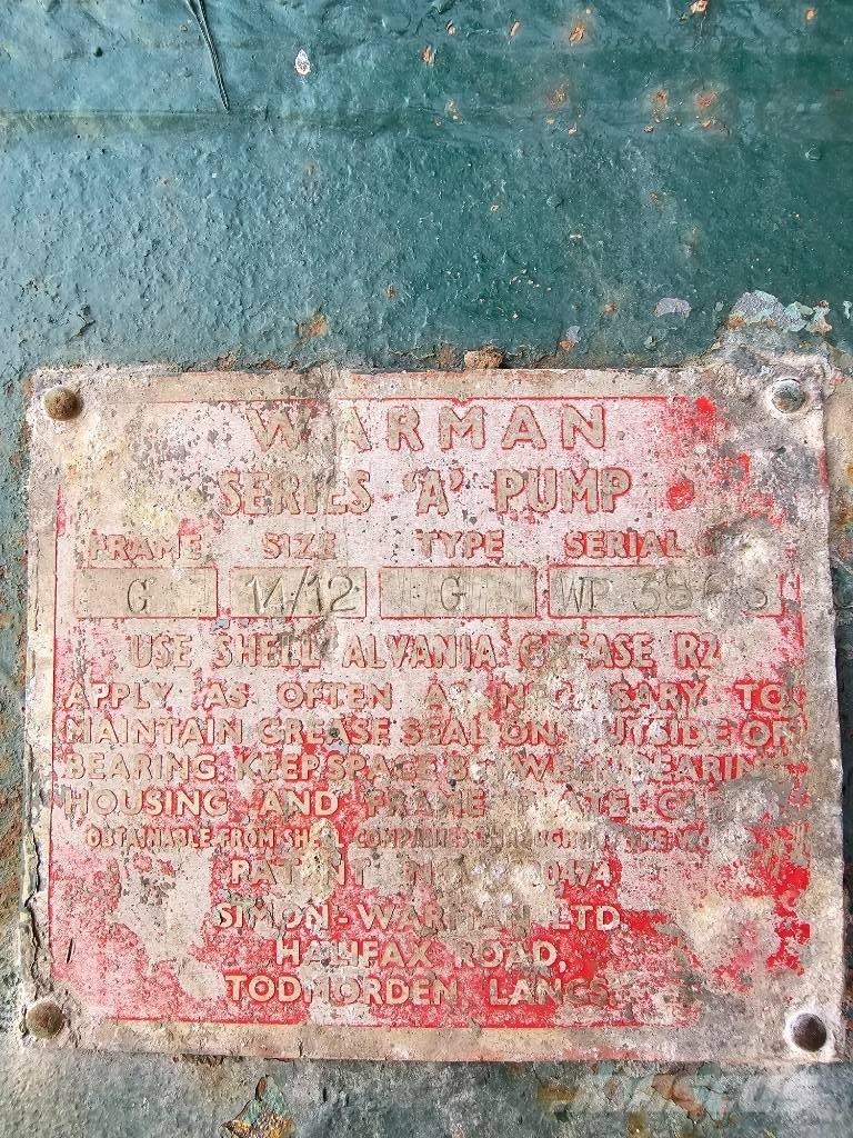 Warman pump 14/12'' Tarak makineleri