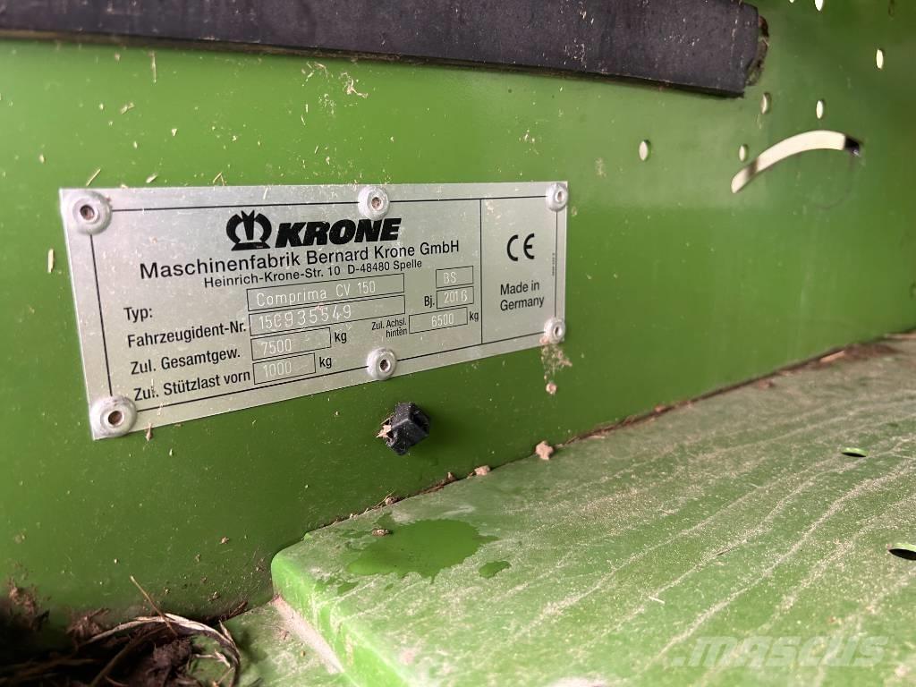 Krone CV150XC Rulo balya makinalari