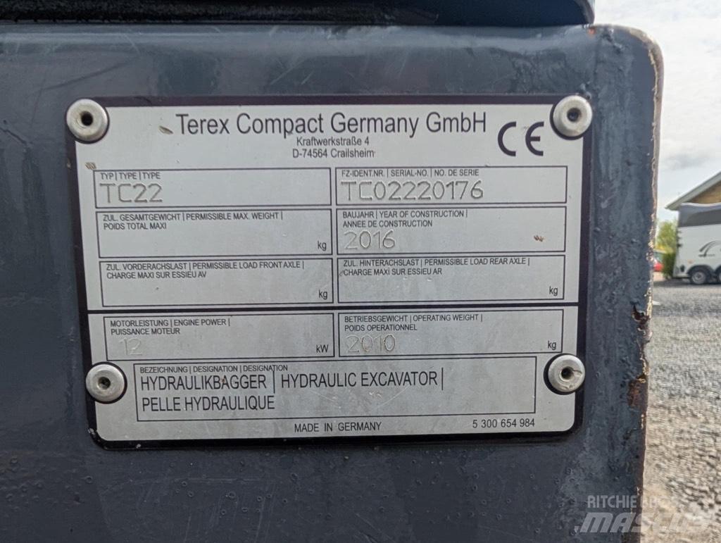 Terex TC 22-2 Paletli ekskavatörler