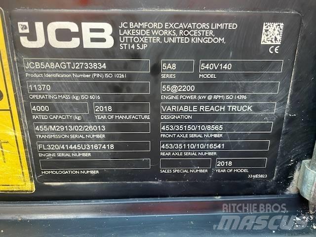 JCB 540-140 Teleskopik yükleyiciler