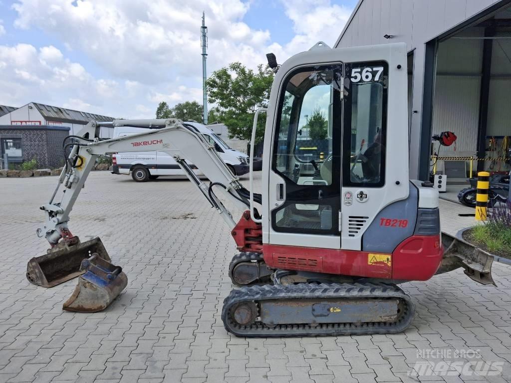 Takeuchi TB 219 Mini ekskavatörler, 7 tona dek