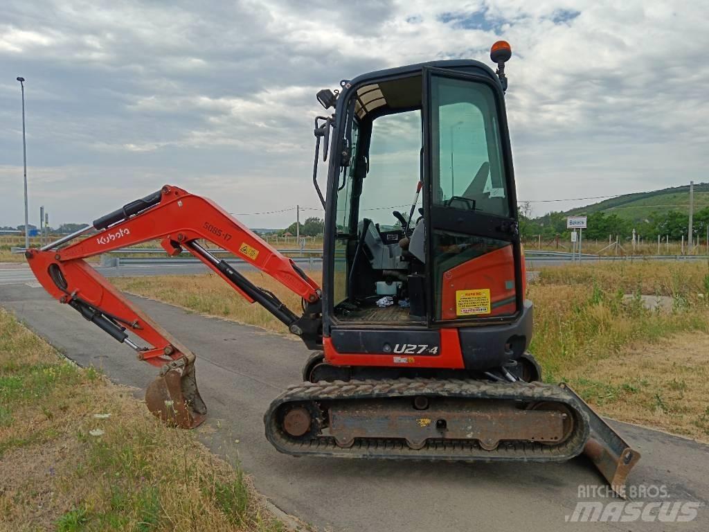Kubota U 27-4 Mini ekskavatörler, 7 tona dek