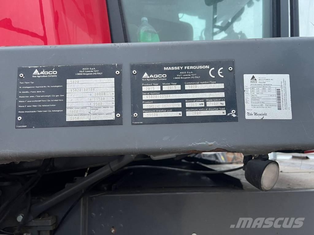 Massey Ferguson 9380 Biçerdöverler